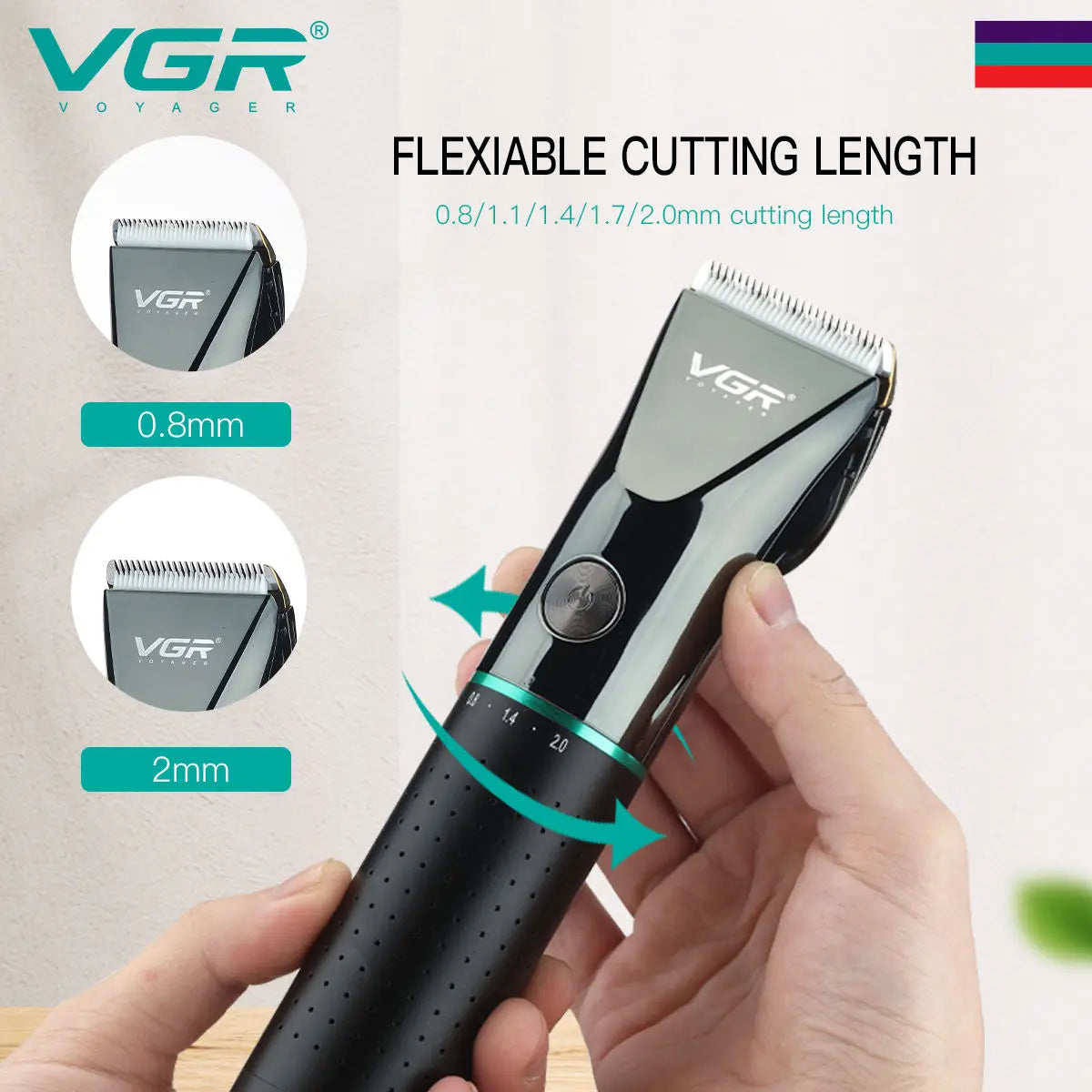 VGR 661 new hair clipper with metal body, hair trimmer for home use, carving pusher, USB dual-use, high battery life, electric c Peaceful Pleasures Health and Wellness