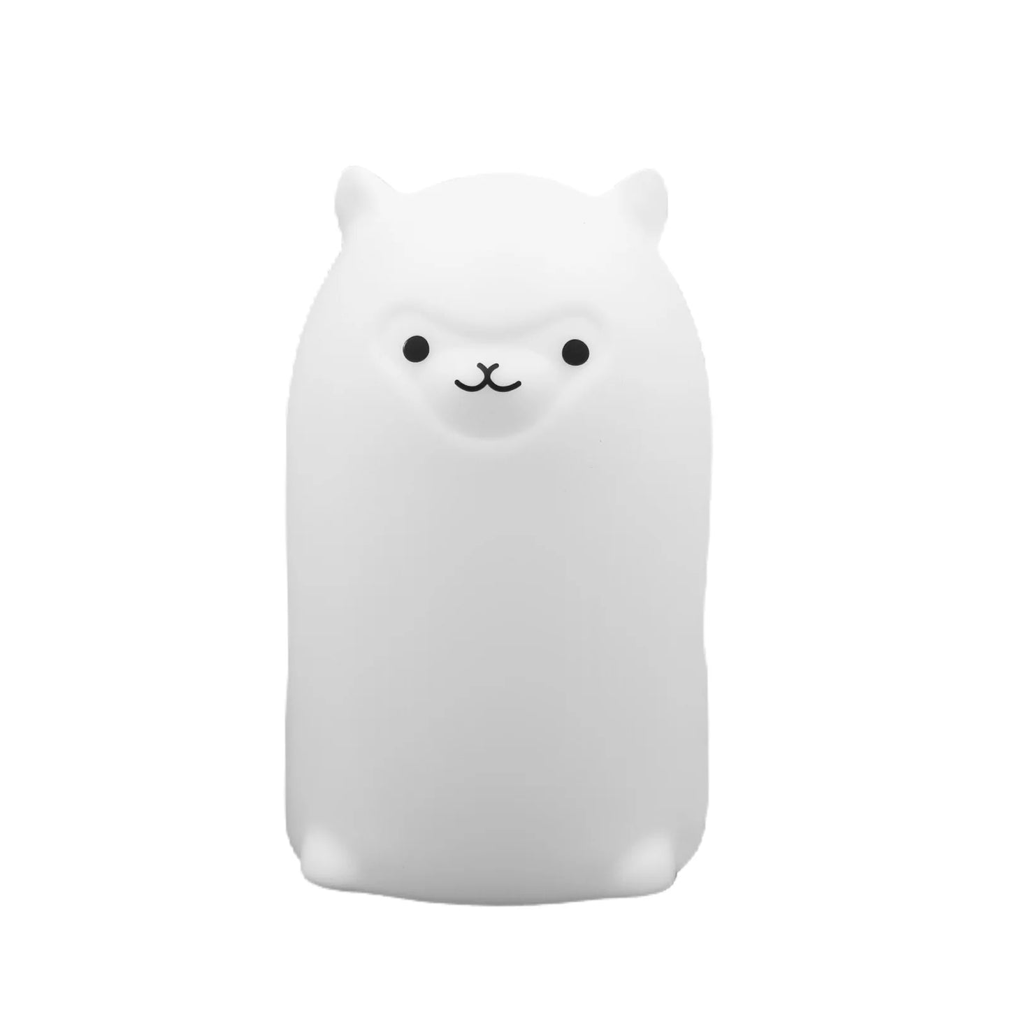 GGbingo LED Night light Touch Sensor RGB LED Alpaca USB Rechargeable Silicone Lamp for Children Baby Toy Festival Decor Peaceful Pleasures Health and Wellness