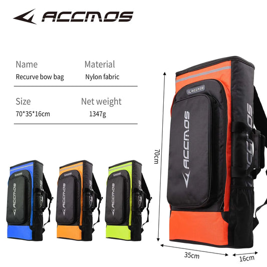 Accmos Recurve Bow Bag Archery Nylon Takedown Portable Case Backpack Peaceful Pleasures Health and Wellness
