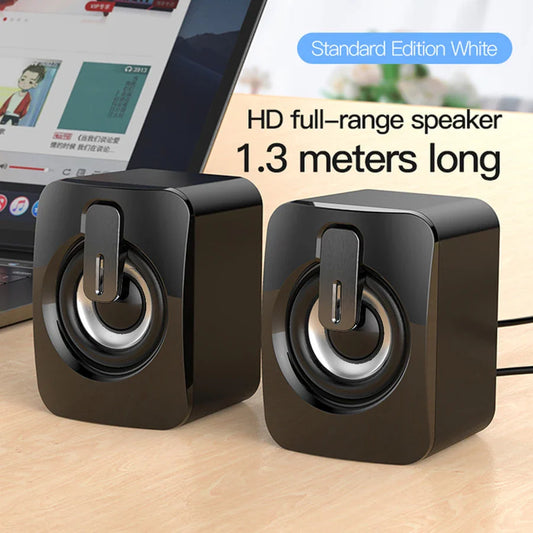 AyeBeau Wired Stereo Desktop Speakers for PC, Laptop & Notebook Desktop Computer Speakers Oasis Select