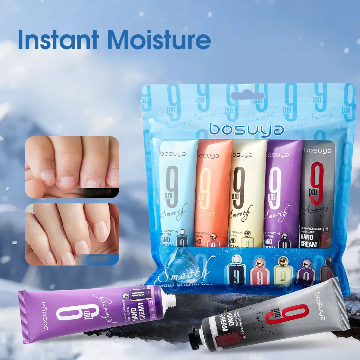 5-Piece Moisturizing Fragrance Hand Cream Set – Non-Greasy