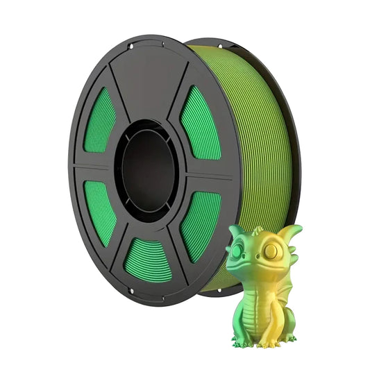 Silk Dual Color PLA Filament 1.75mm Gold Green Bicolor 250g