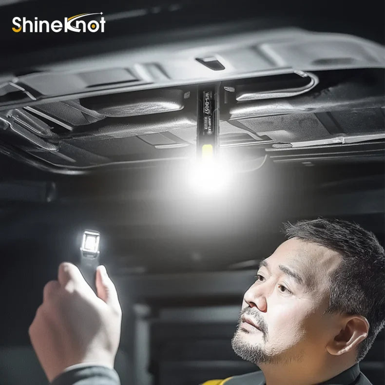 SHINEKNOT Magnetic Rechargeable Flashlight – 160 Lumen Waterproof