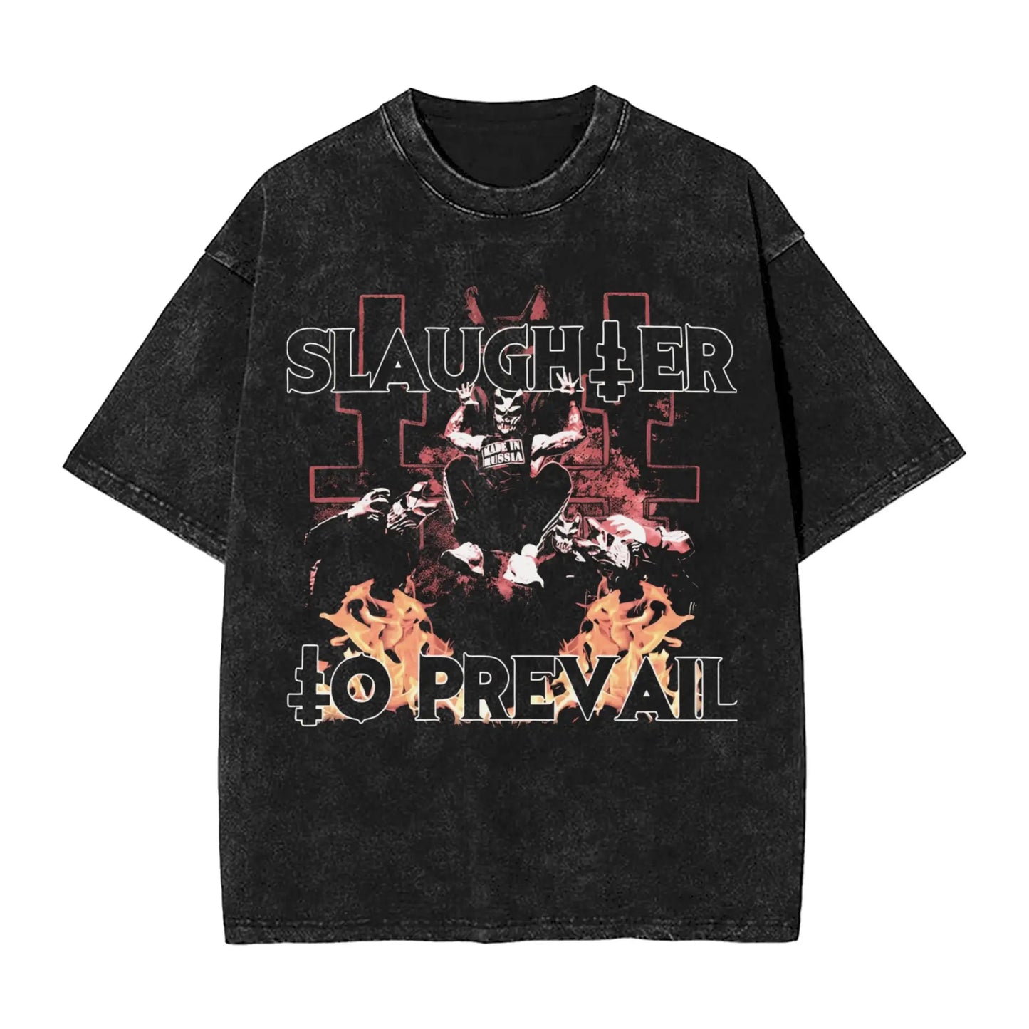 Slaughter to Prevail T Shirt Men's Cotton Unique T-Shirt Round Neck Tee Shirt Short Sleeve Tops Printed Peaceful Pleasures Health and Wellness 4 M