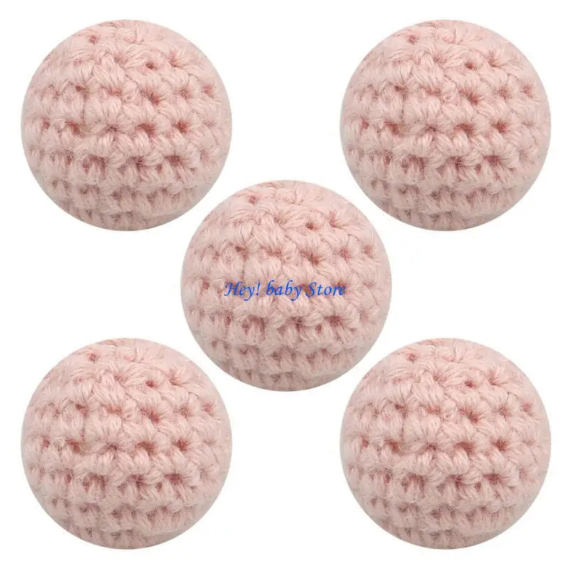 16mm Crochet Beads for Pacifier Clips, Keychains & Jewelry