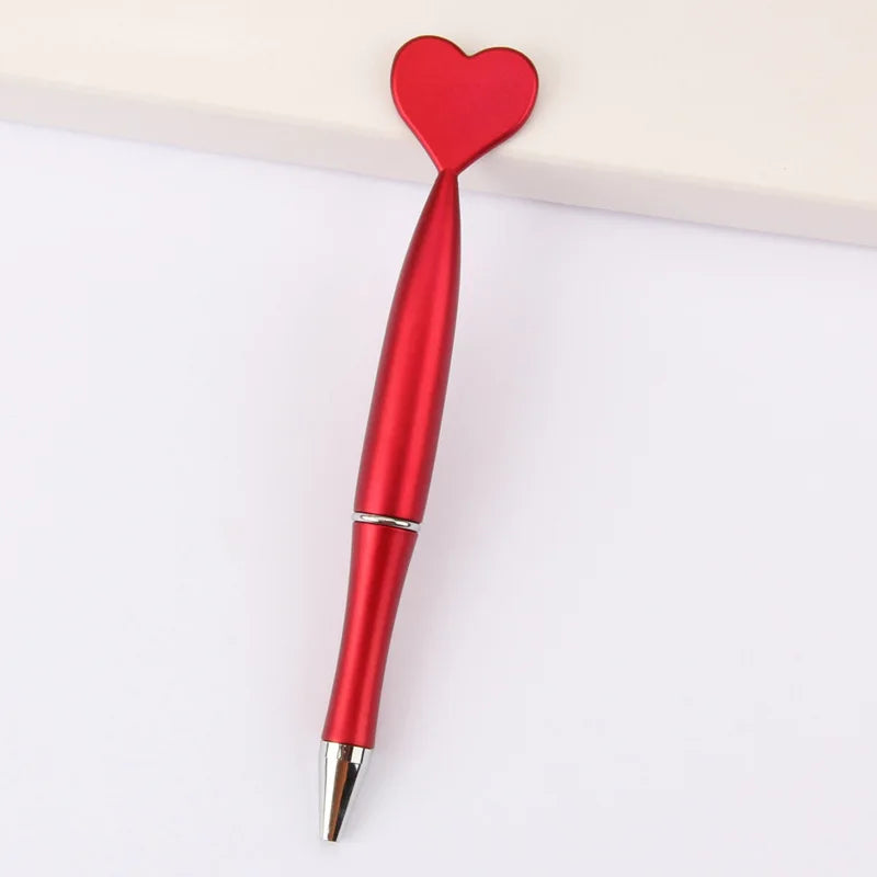 5-Pack Valentine's Day Heart Shape Pens | Black Ballpoint Ink