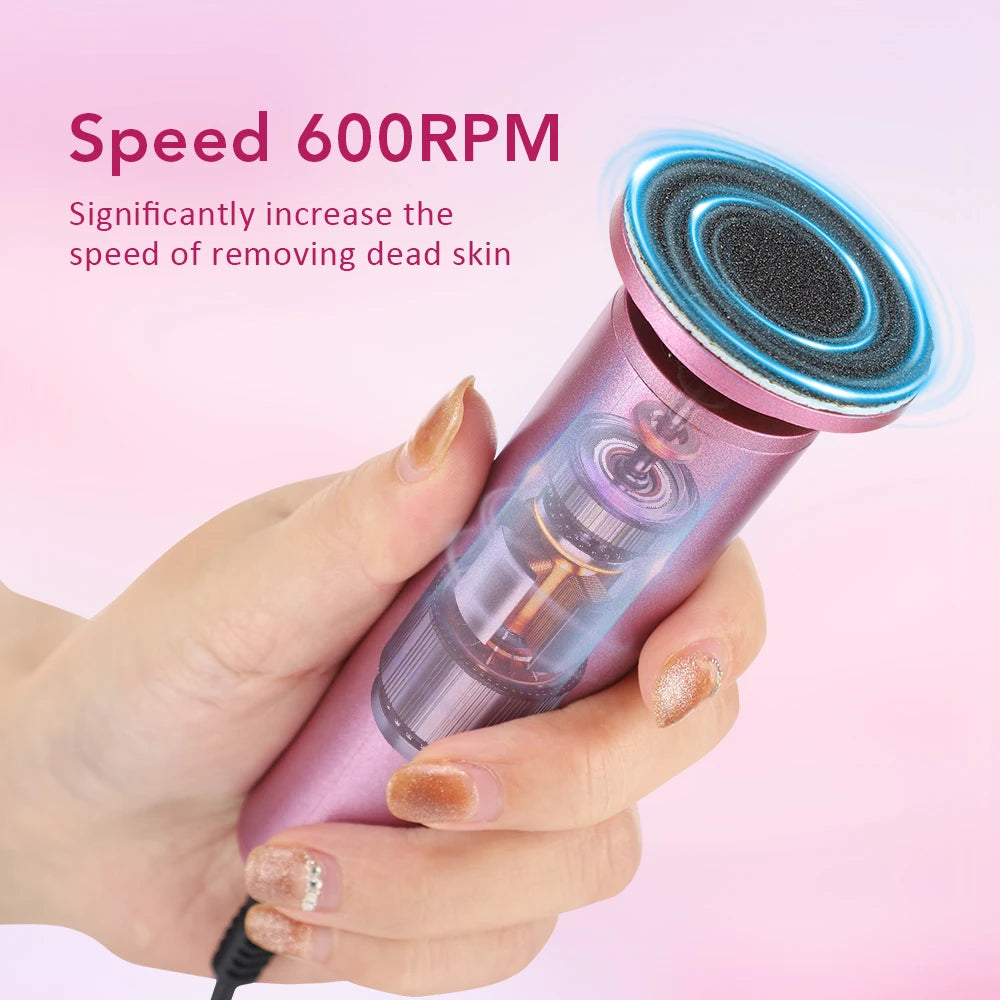 Electric Foot Callus Remover Foot File for Cracked Heels Dead Skin Pedicure Tool with 20PCS Sandpaper Discs Massage Foot Grinder Peaceful Pleasures Health and Wellness