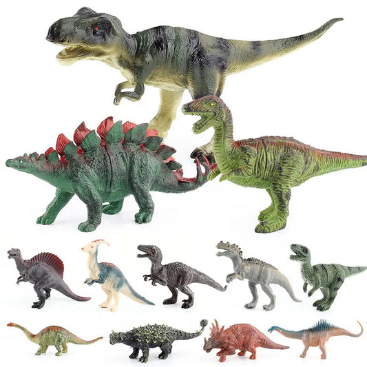 Dinosaur Model Toys Simulation Tynosaurus Rex Stegosaurus Triceratops Peaceful Pleasures Health and Wellness