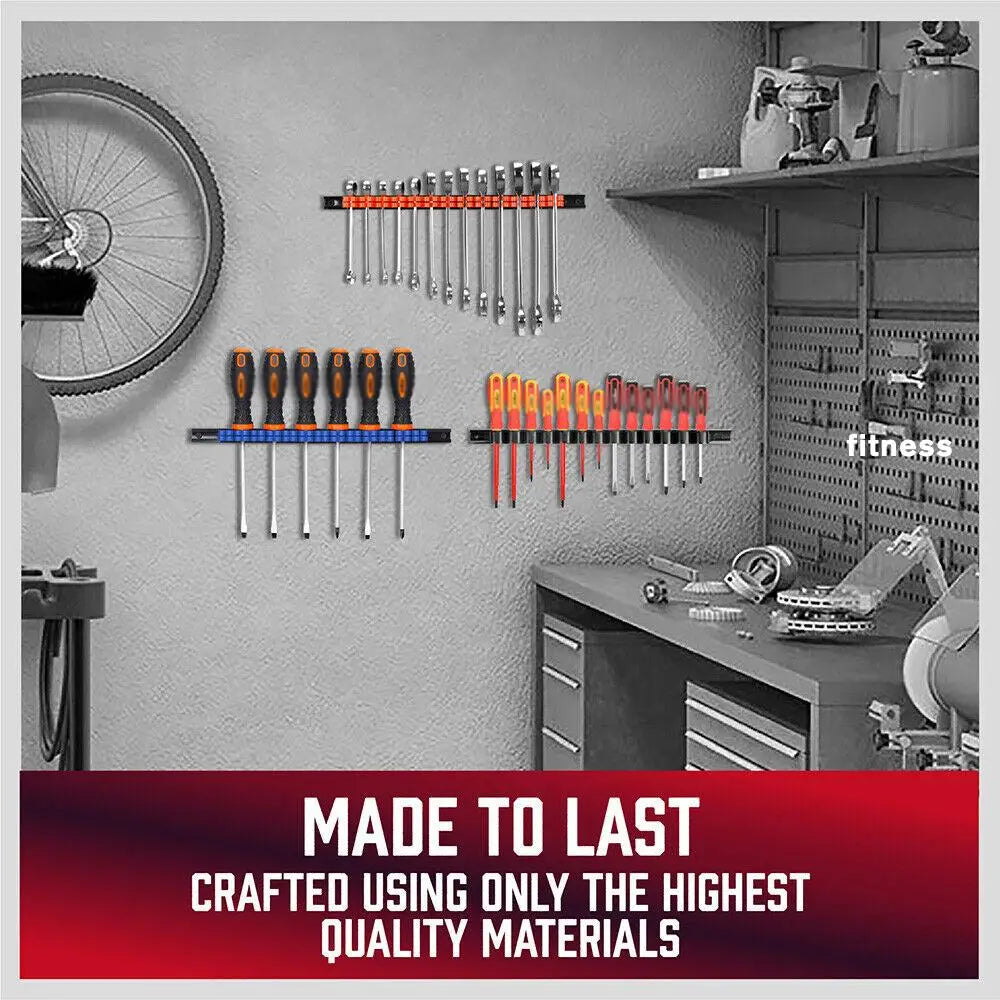 Wall Mount Screwdriver & Wrench Organizer Rack | ABS Tool Holder