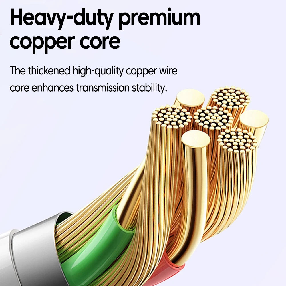 100W USB-C Fast Charging Cable 90° Braided | 1M 1.5M 2M