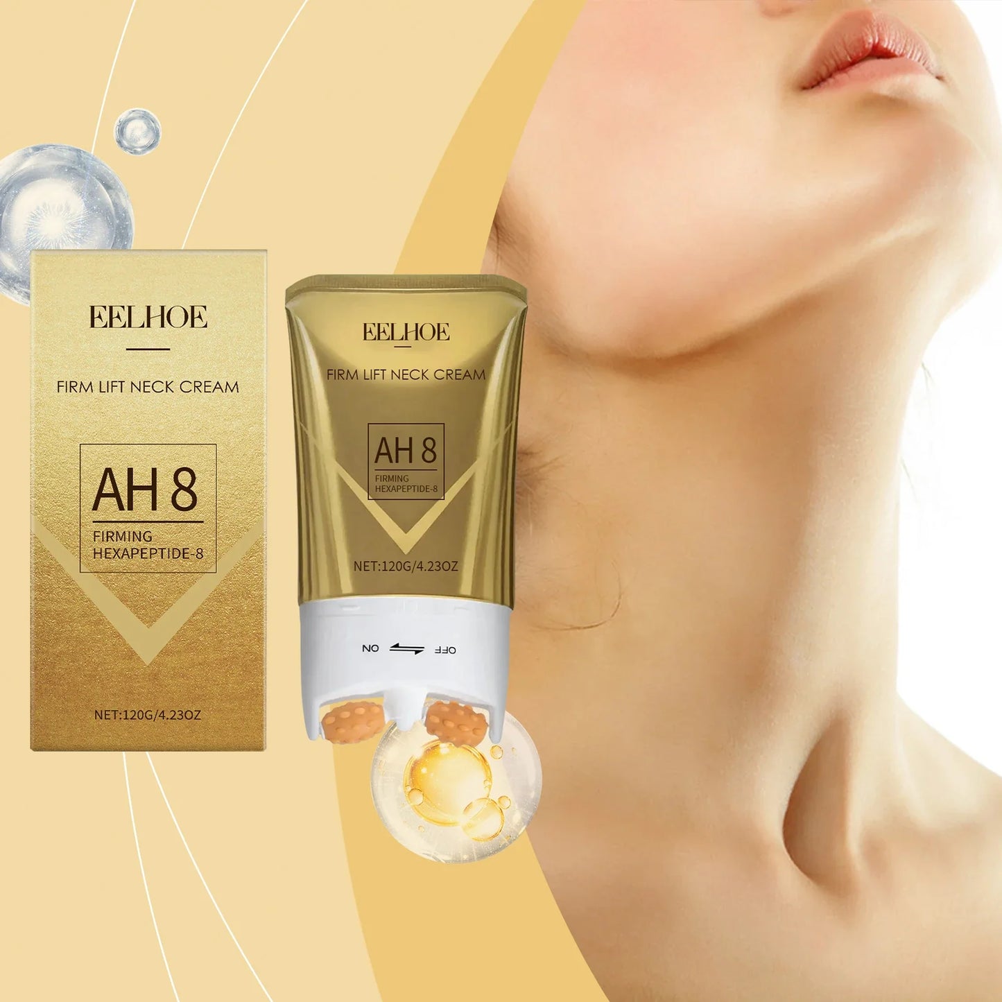 Eelhoe Roller Neck Cream – Firming & Moisturizing 120g
