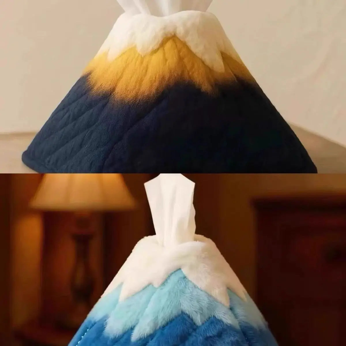 Snow Mountain Plush Tissue Box Cover | Cute Home Decor Gift