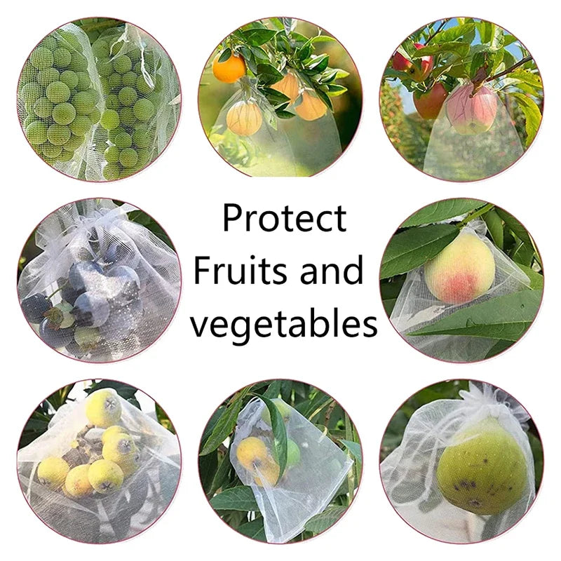 Grape and Fruit Protection Netting Bags, 50pcs, Anti-Bird Garden Tools, Agricultural Pest Control Bag Peaceful Pleasures Health and Wellness