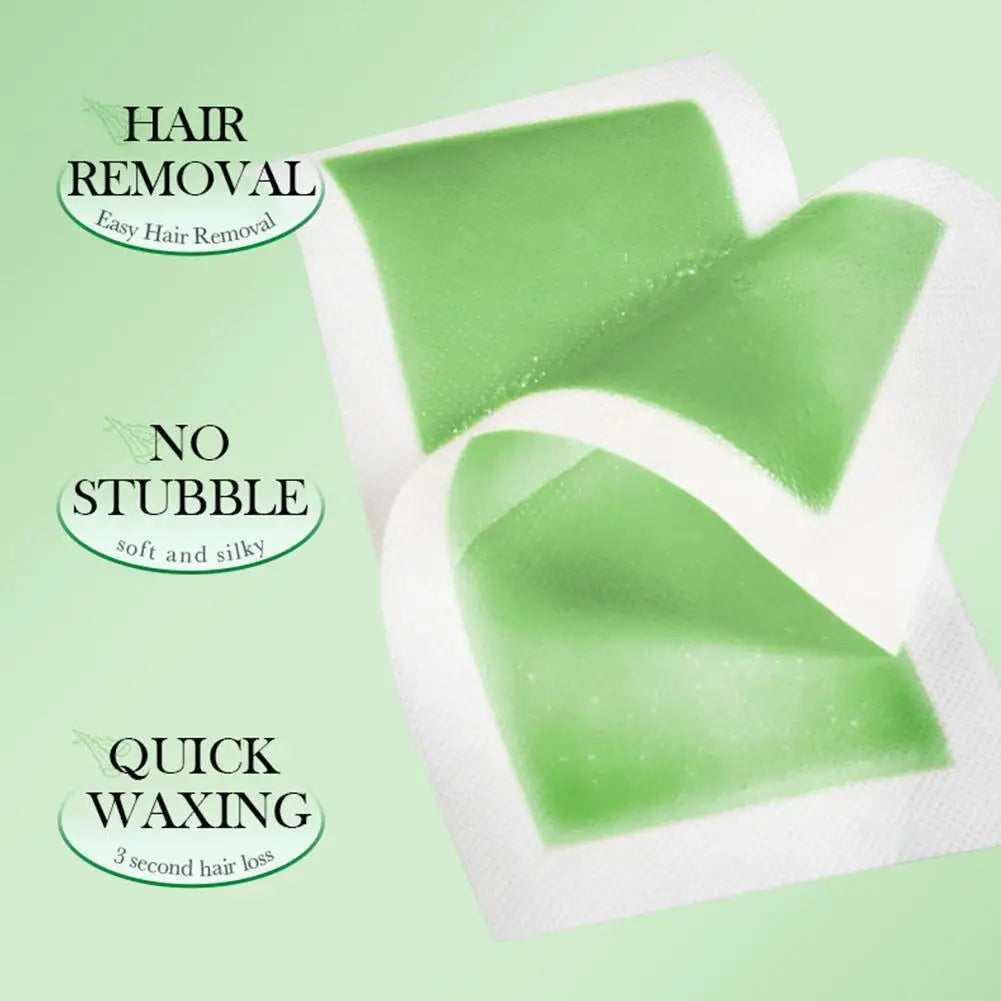 20-Pack Painless Wax Strips – Face, Arm & Leg Hair Removal