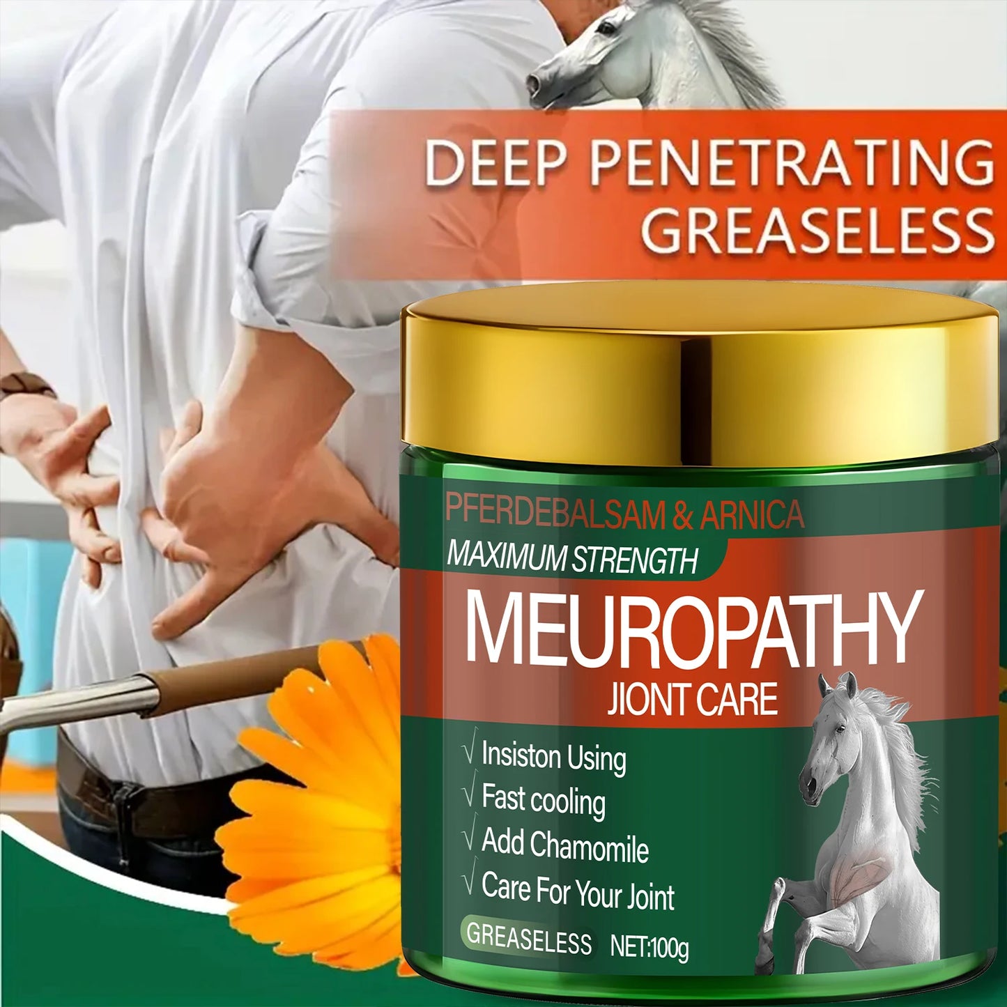 Pferdebalsam & Arnica Joint Care Cream | Fast Cooling Formula