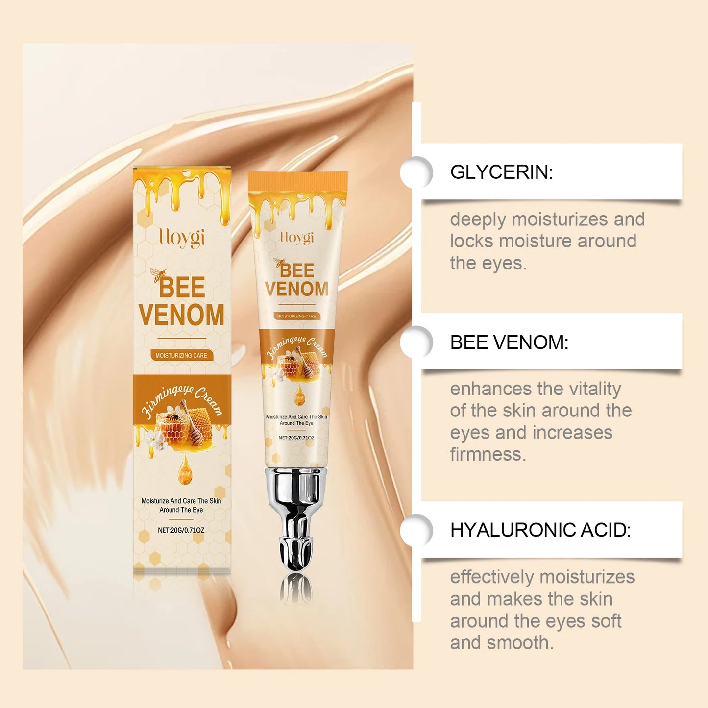 Hoygi Bee Venom Eye Cream – Dark Circles & Fine Lines