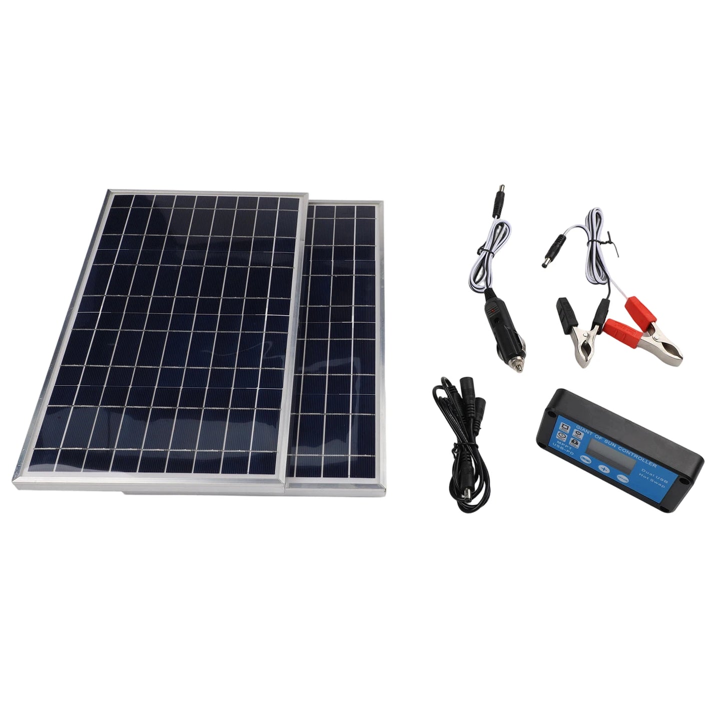 Solar Panel Battery Clip 340 Framed Maximum PV Voltage 25V 12V USB