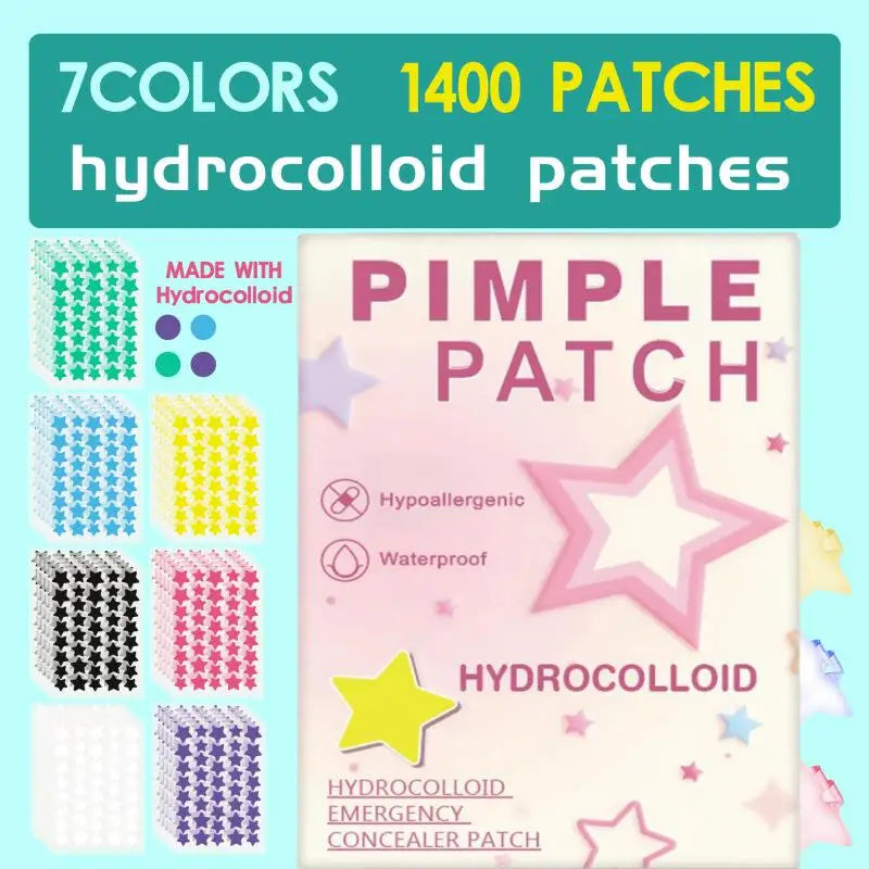 1400pcs Star Acne Patches – Invisible Pimple Spot Stickers Acne Spot Patches Peaceful Pleasures Health and Wellness