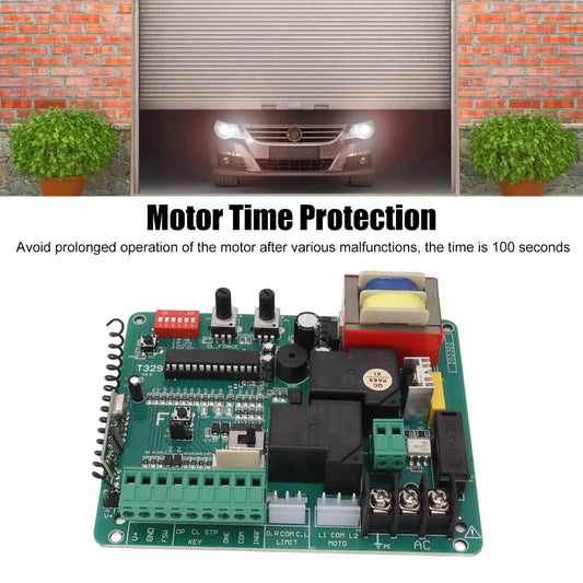 Door Motor Control Board LED Indication Long Remote Distance 220V Sliding Gate Motor Control Board Anti Interference for Car Peaceful Pleasures Health and Wellness
