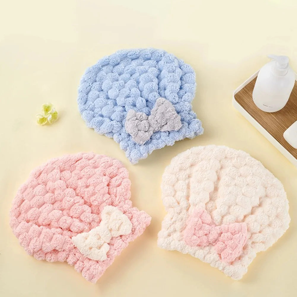 Super Absorbent Hair Towel Wrap For Wet Hair Quick Dry Hair Turban Cap Bath Shower Head Towel For Long Hair For Women Thick Peaceful Pleasures Health and Wellness