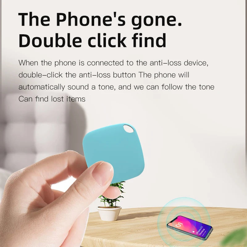 HOMEFISH Mini Bluetooth 5.0 Tracker AntiLost Device Round Pet Kids Bag Wallet Tracking Smart Finder Locator Peaceful Pleasures Health and Wellness