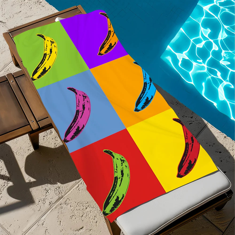 Andy Warhol Art Beach Towel – Quick Dry Soft Pool & Travel