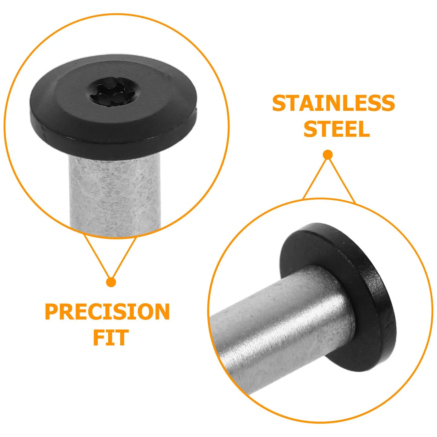2Pcs Locking Latch Spindle Pins Stainless Steel Knife Handle Rivets Bolts Fasteners DIY Knife Making Projects Craft Brads Peaceful Pleasures Health and Wellness