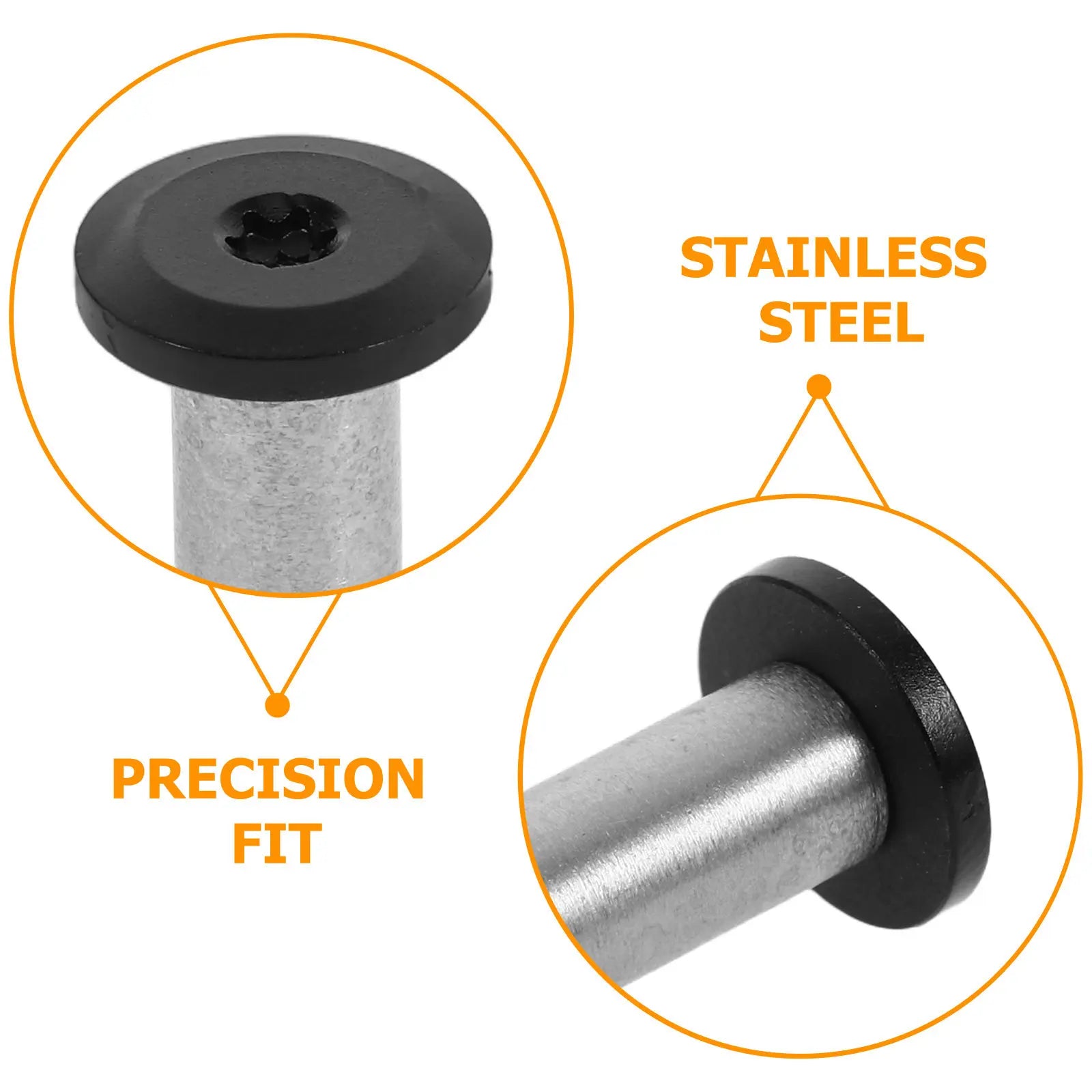 2Pcs Locking Latch Spindle Pins Stainless Steel Knife Handle Rivets Bolts Fasteners DIY Knife Making Projects Craft Brads Peaceful Pleasures Health and Wellness
