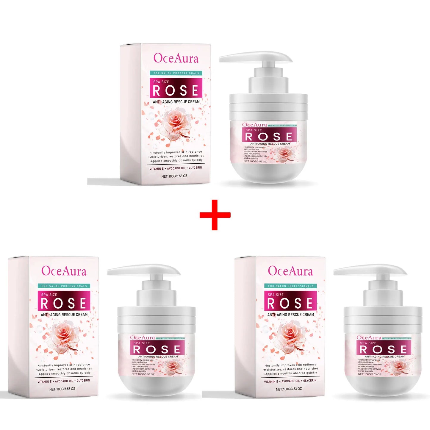 OceAura Retinol Anti-Aging Face & Body Moisturizer Cream 100g