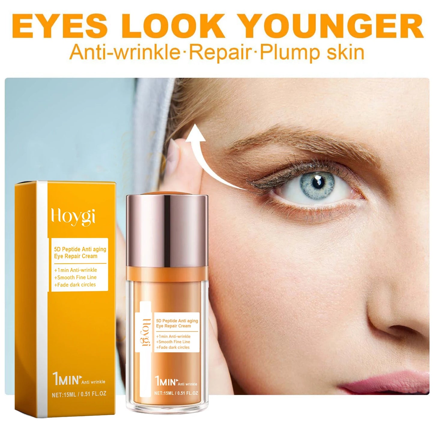 5D Peptide Anti Wrinkle Eye Care Cream Remove Dark Circles Under the Eyes Anti Eye Bag Reduce Fine Line Firming Lifting Eye Peaceful Pleasures Health and Wellness