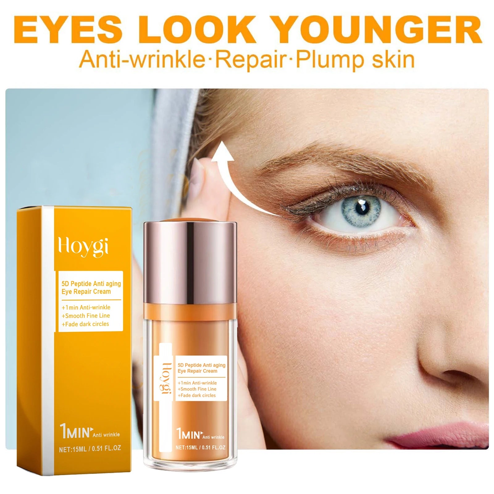 5D Peptide Anti Wrinkle Eye Care Cream Remove Dark Circles Under the Eyes Anti Eye Bag Reduce Fine Line Firming Lifting Eye Peaceful Pleasures Health and Wellness