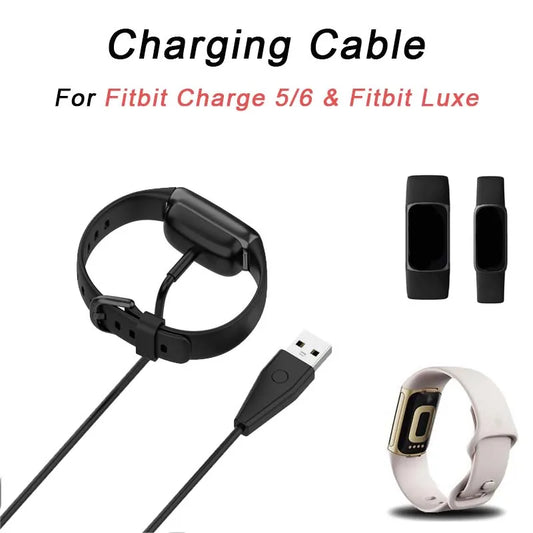 USB Charging Cable for Fitbit Charge 5 & Luxe – 100cm Peaceful Pleasures Health and Wellness