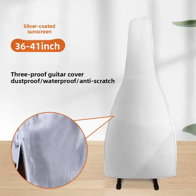36-41 Inches Dustproof Frosted Guitarcover Transparent Waterproof