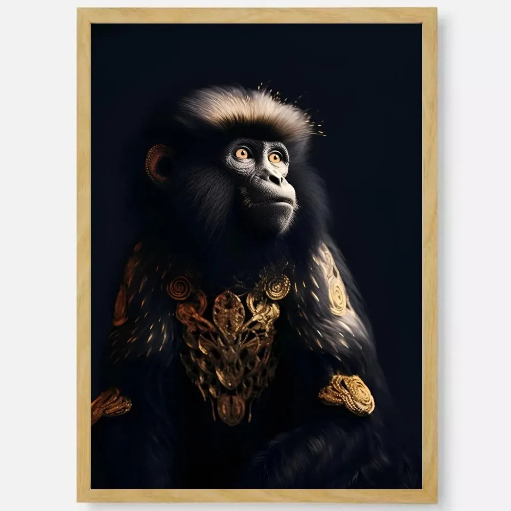 Black Gold Eagle Lion Wall Poster – HD Waterproof PVC Art Decor Wall Art Poster Peaceful Pleasures Health and Wellness
