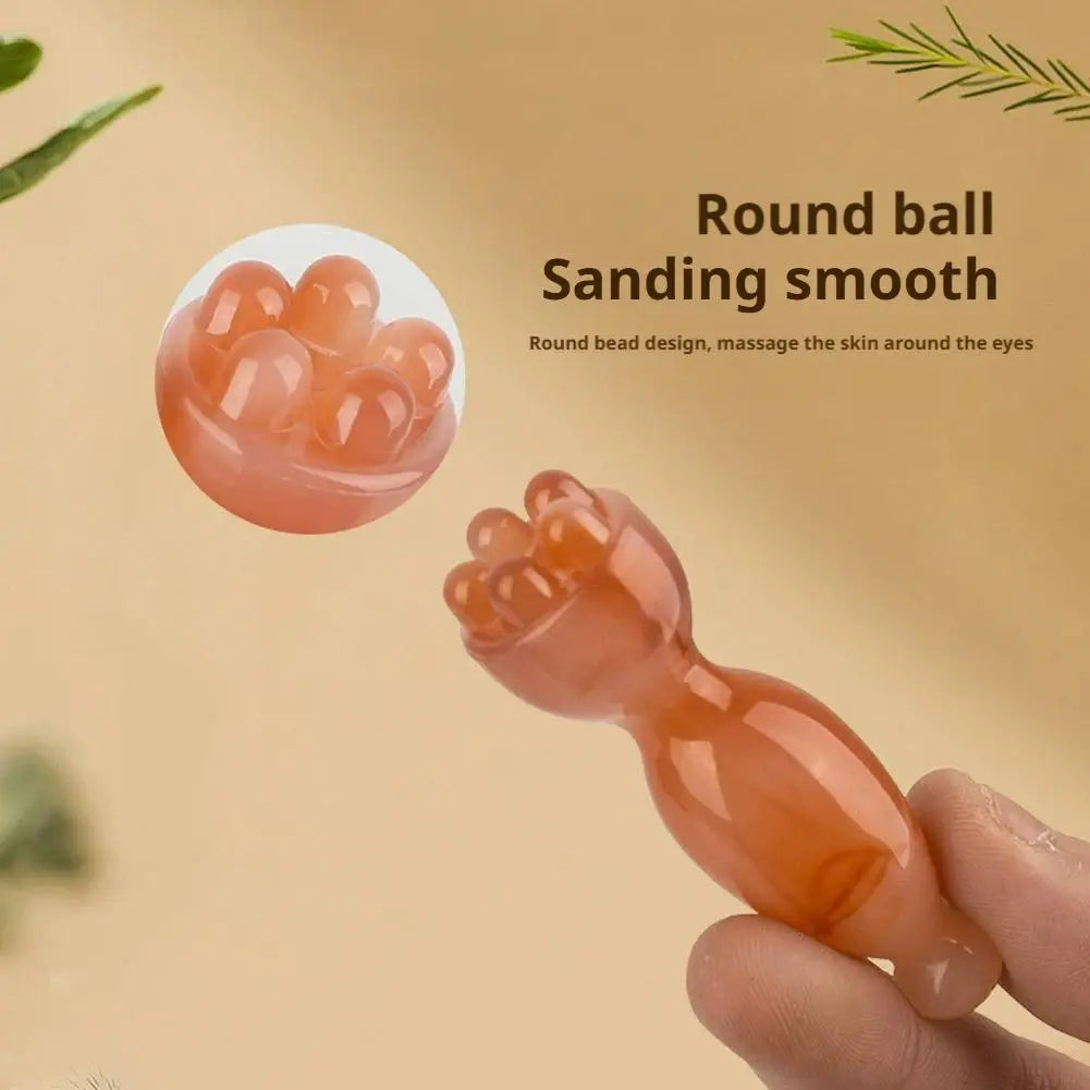 Lotus Seedpod Shape Resin Facial Gua Sha Tool Eye Relaxation Spot Meridians Acupoint Massage Handheld Facial Stick Skin Care Peaceful Pleasures Health and Wellness