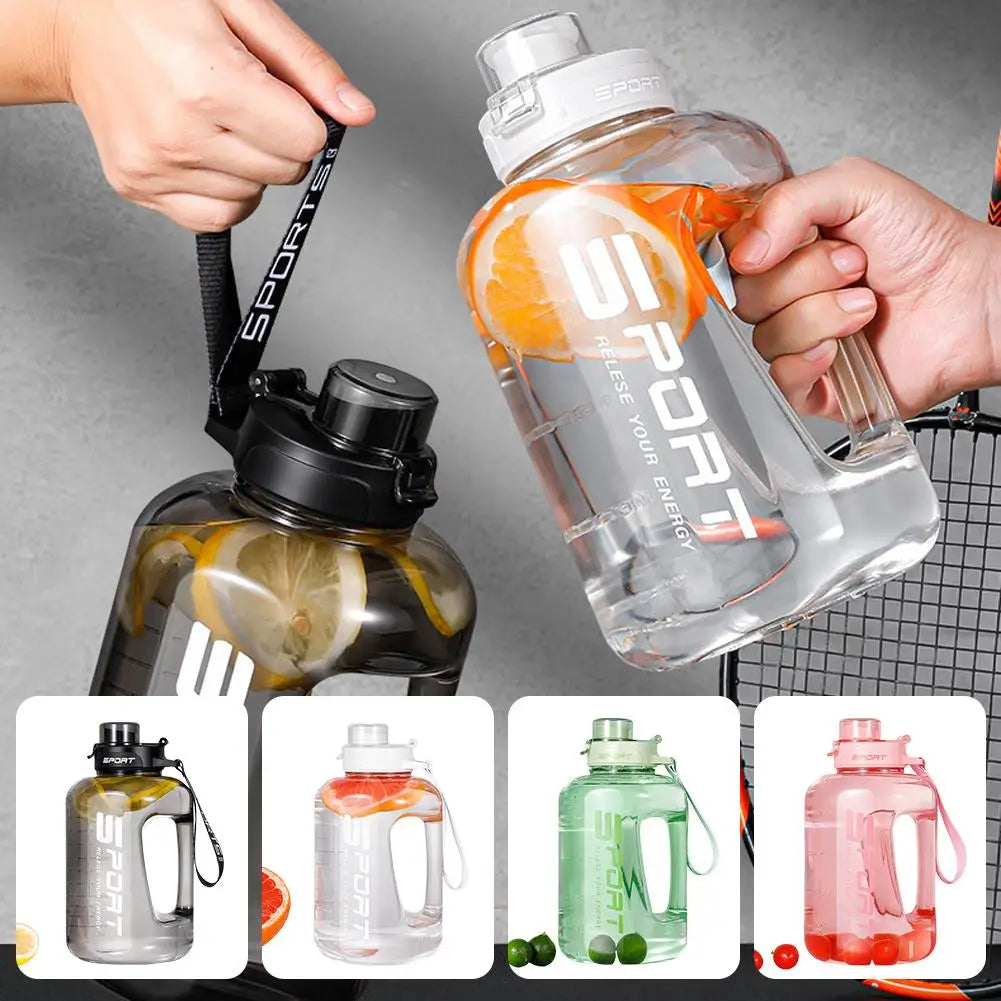 2.5L Large Capacity Water Bottle,Leakproof,Heat-Resistant Perfect for Gym, Hiking, Camping,Travel for Men & Women Fitness Bottle Peaceful Pleasures Health and Wellness