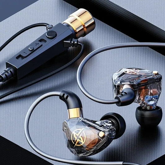 Dynamic Wired Earphone 3.5mm with Mic in Ear Earphones Noise Cancelling HiFi Stereo Wired Headset Phone/tablet/laptop Peaceful Pleasures Health and Wellness