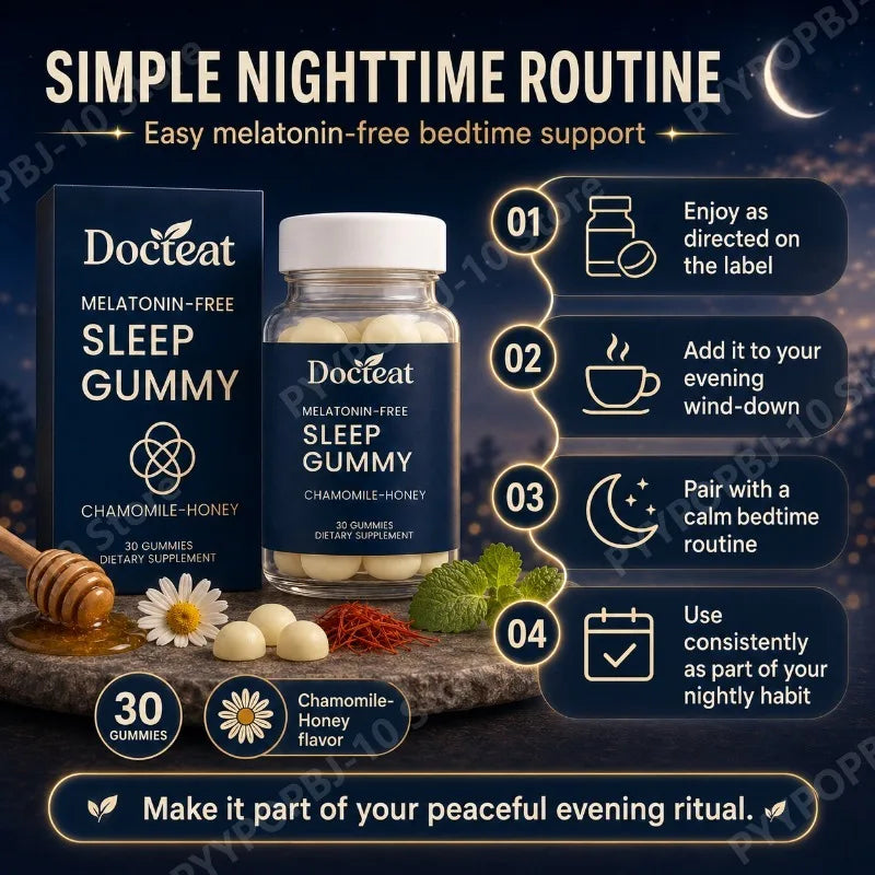 Evening Wellness Gummies | Magnesium, L-Theanine & Chamomile