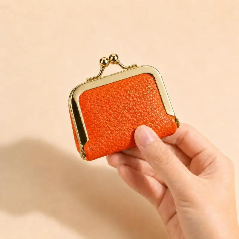Mini Leather Lock Coin Purse | Jewelry & Earring Pouch Bag
