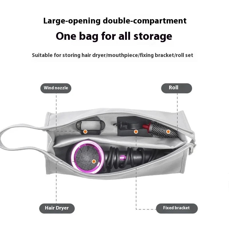 Home Portable Hair Dryer Storage Bag, Hair Dryer Travel Storage Bag,Waterproof Storage Bag Travel Case for Dyson Peaceful Pleasures Health and Wellness