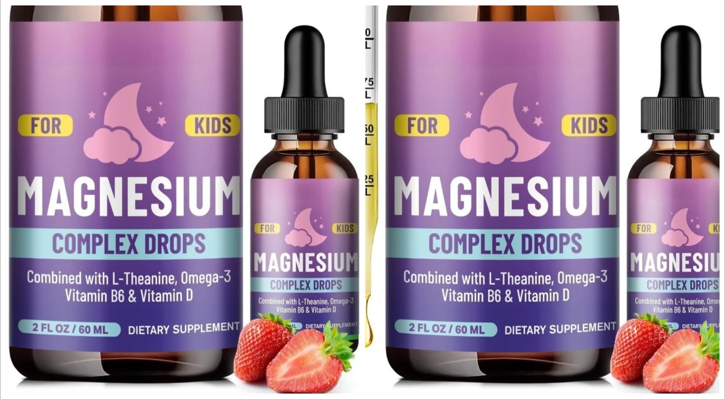 Kids Magnesium Glycinate Liquid Drops | Sleep & Calm, 2 fl oz