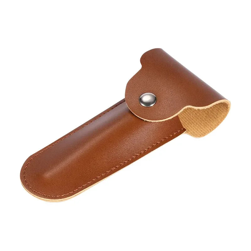 PU Leather Safety Razor Travel Case | DE Razor Holder