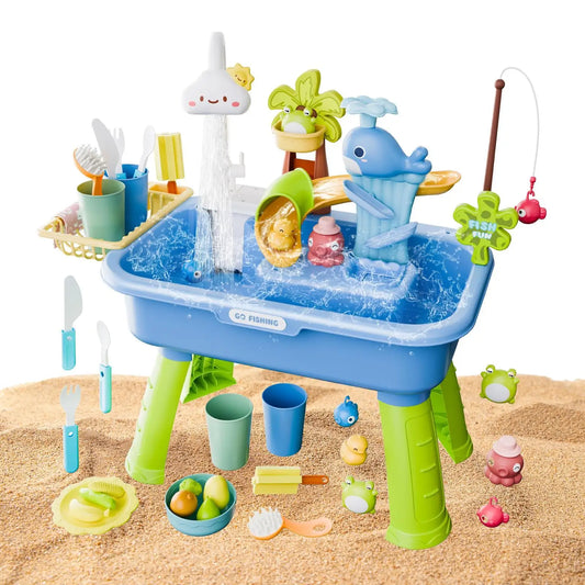 Kids Electric Water Play Kitchen Sink Toy – 4-in-1 Set Kids Kitchen Play Set Peaceful Pleasures Health and Wellness