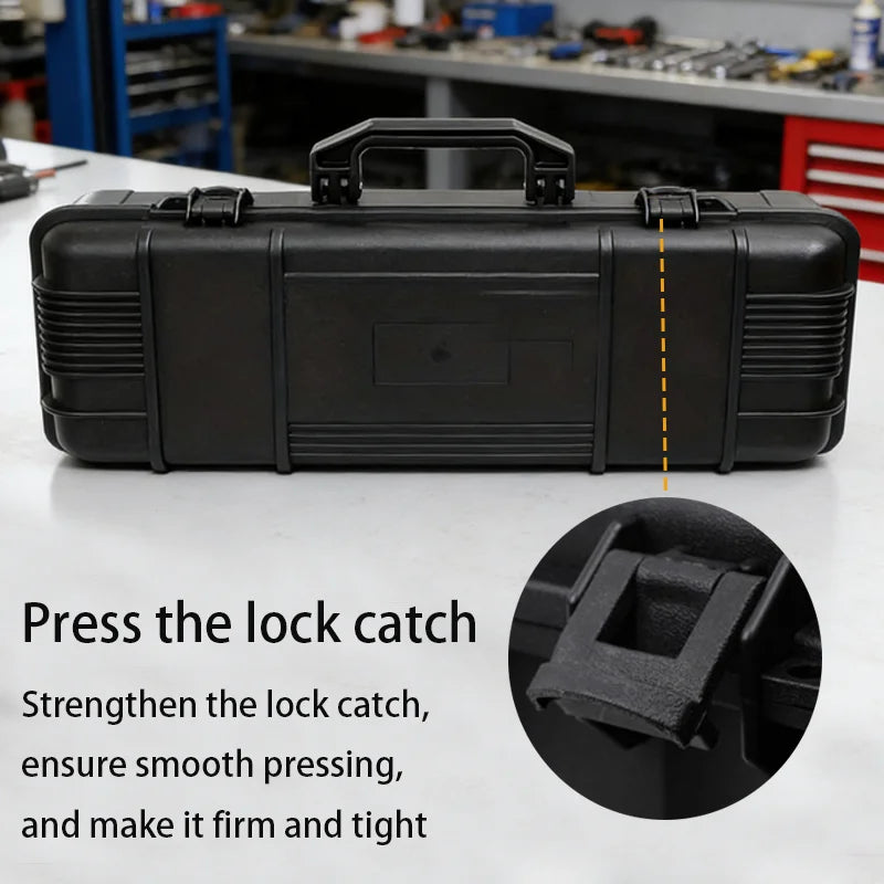 Safety Instrument Tool Box Protective Waterproof Shockproof Toolbox Sealed Tool Case Impact Resistant Suitcase With Sponge Peaceful Pleasures Health and Wellness