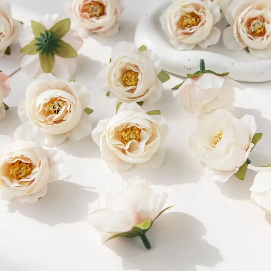 Multicolor Silk Artificial Roses 10/30 Pcs – Wedding & Home Decor