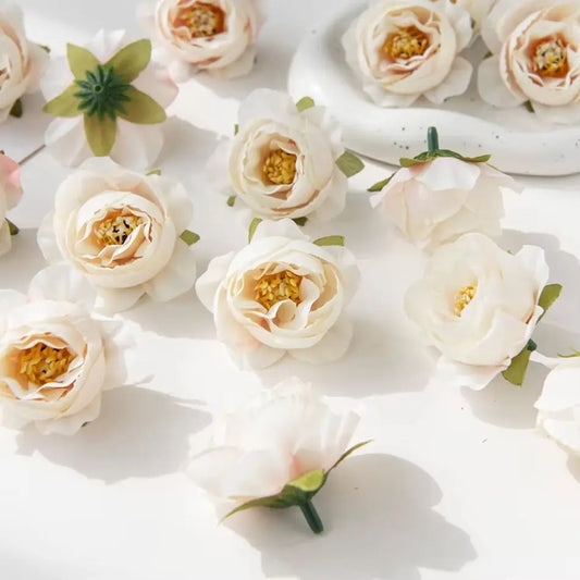 Multicolor Silk Artificial Roses 10/30 Pcs – Wedding & Home Decor Artificial Silk Flowers Peaceful Pleasures Health and Wellness