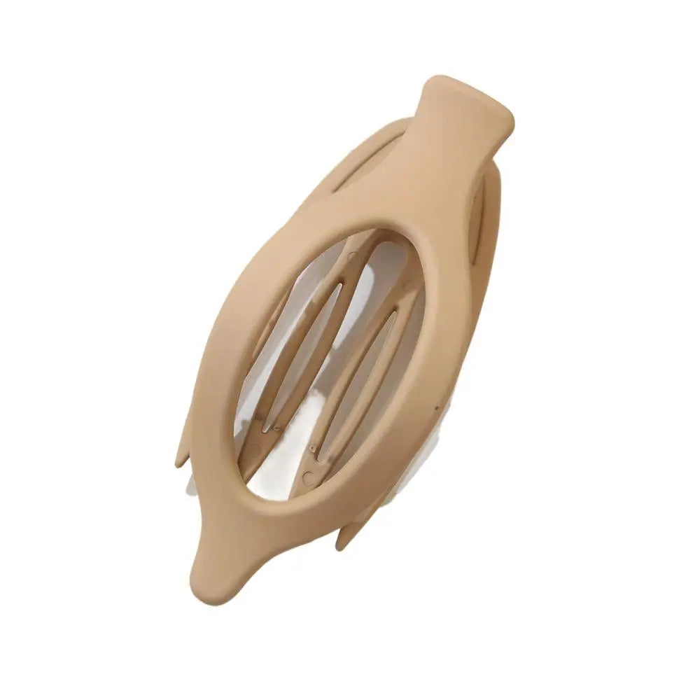 Large Hair Claw Clip Matte Solid Color Leaf Duckbill Hair Clamps Hollowed Oval Hairpin for Women Thin Thick Hair Fashion Hairpin Peaceful Pleasures Health and Wellness khaki