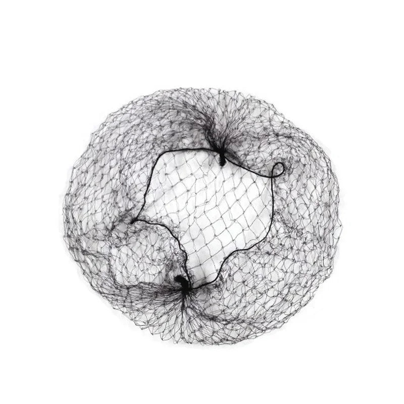 50-Pack Disposable Invisible Mesh Hair Nets – Elastic Bun Nets