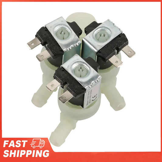 Electric Solenoid Valve 3 Way Water Inlet N C Normal Closed AC 220V Peaceful Pleasures Health and Wellness Default Title
