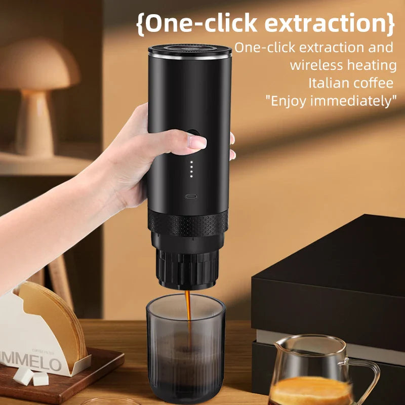Portable USB Rechargeable Coffee Grinder & Brewing Machine